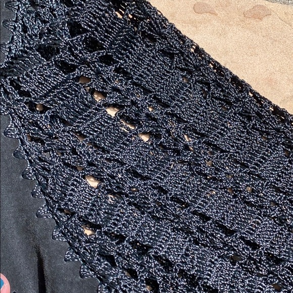 Lisa Z Black mesh LEATHER jacket - Picture 3 of 4